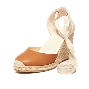 CLEAR OUT SALE!  Soludos Women's Leather Wedge Espadrille Size 7